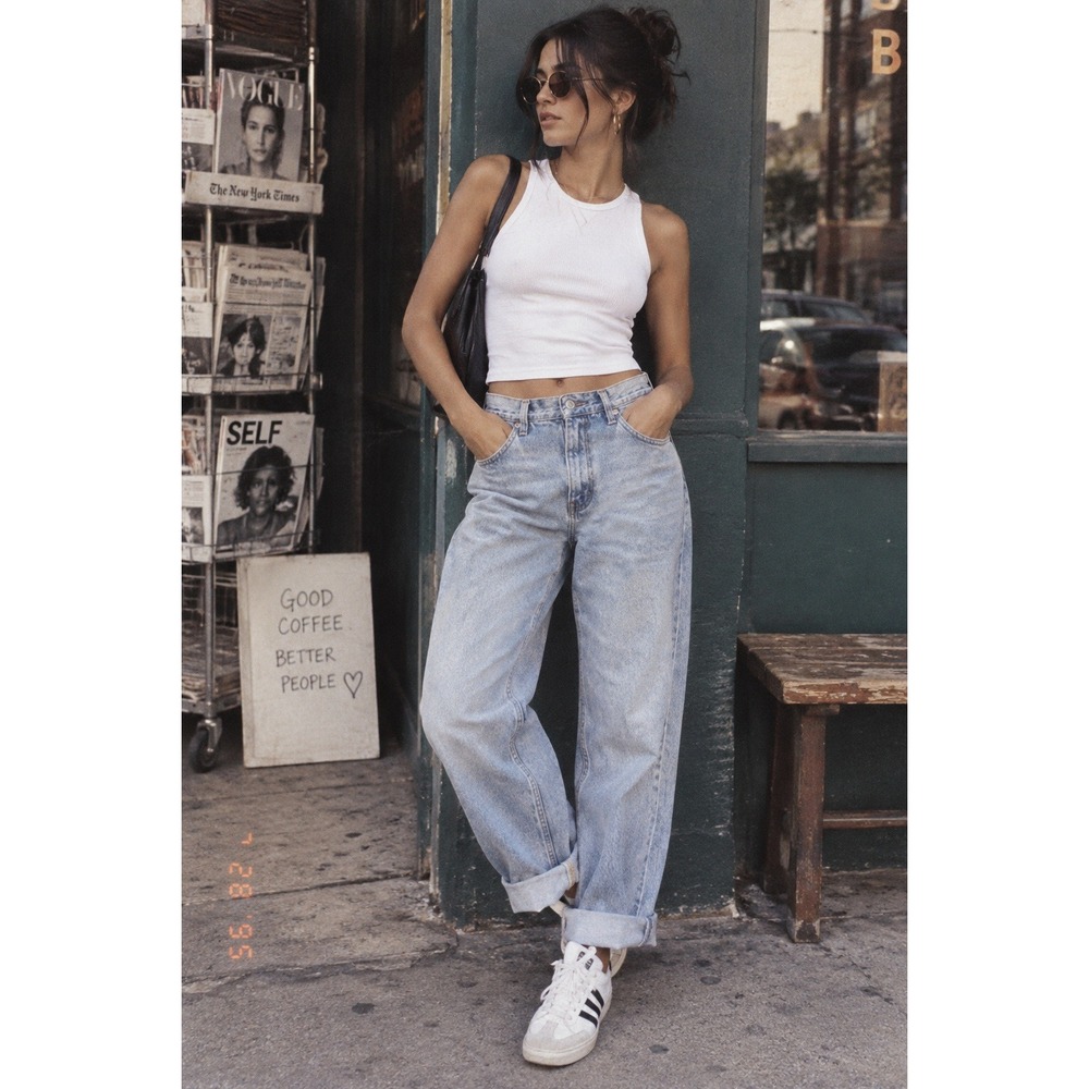 Vintage 80s Zena Jeans Light Wash High Waist Tapered Mom Jeans 12 Missy 28 Waist